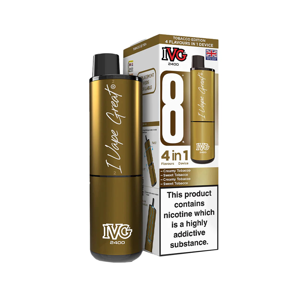 IVG 2400 Rechargeable Kit Tobacco Edition