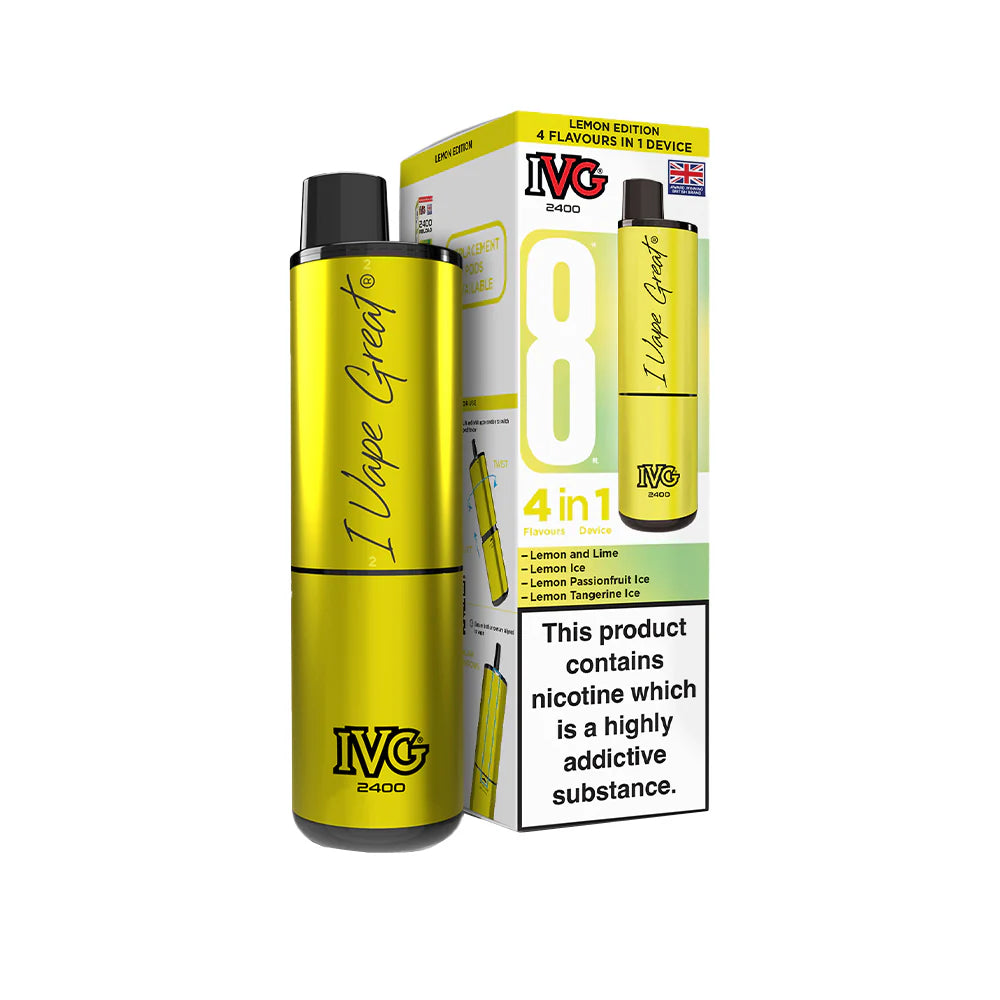 IVG 2400 Rechargeable Kit Lemon Edition