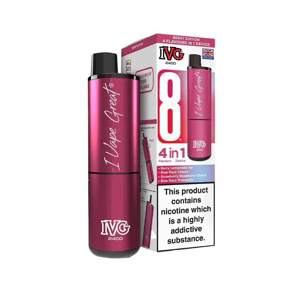 IVG 2400 Rechargeable Kit Berry Edition