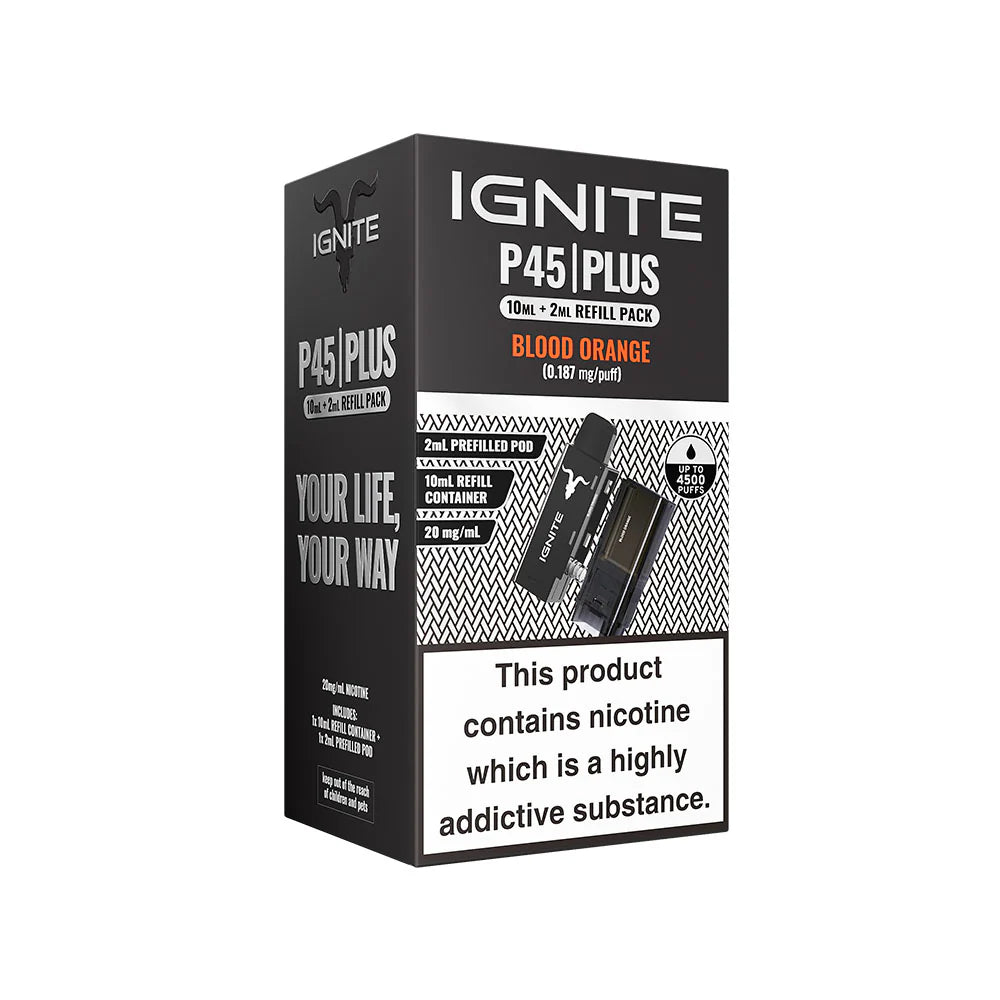 Ignite P45 PLUS 2 Pod Pack Blood Orange