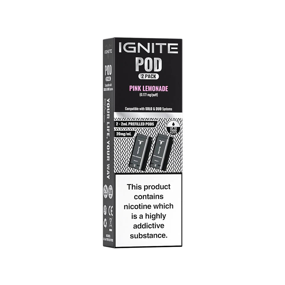 Ignite P8 SOLO/P15 DUO 2 Pack Refill Pink Lemonade