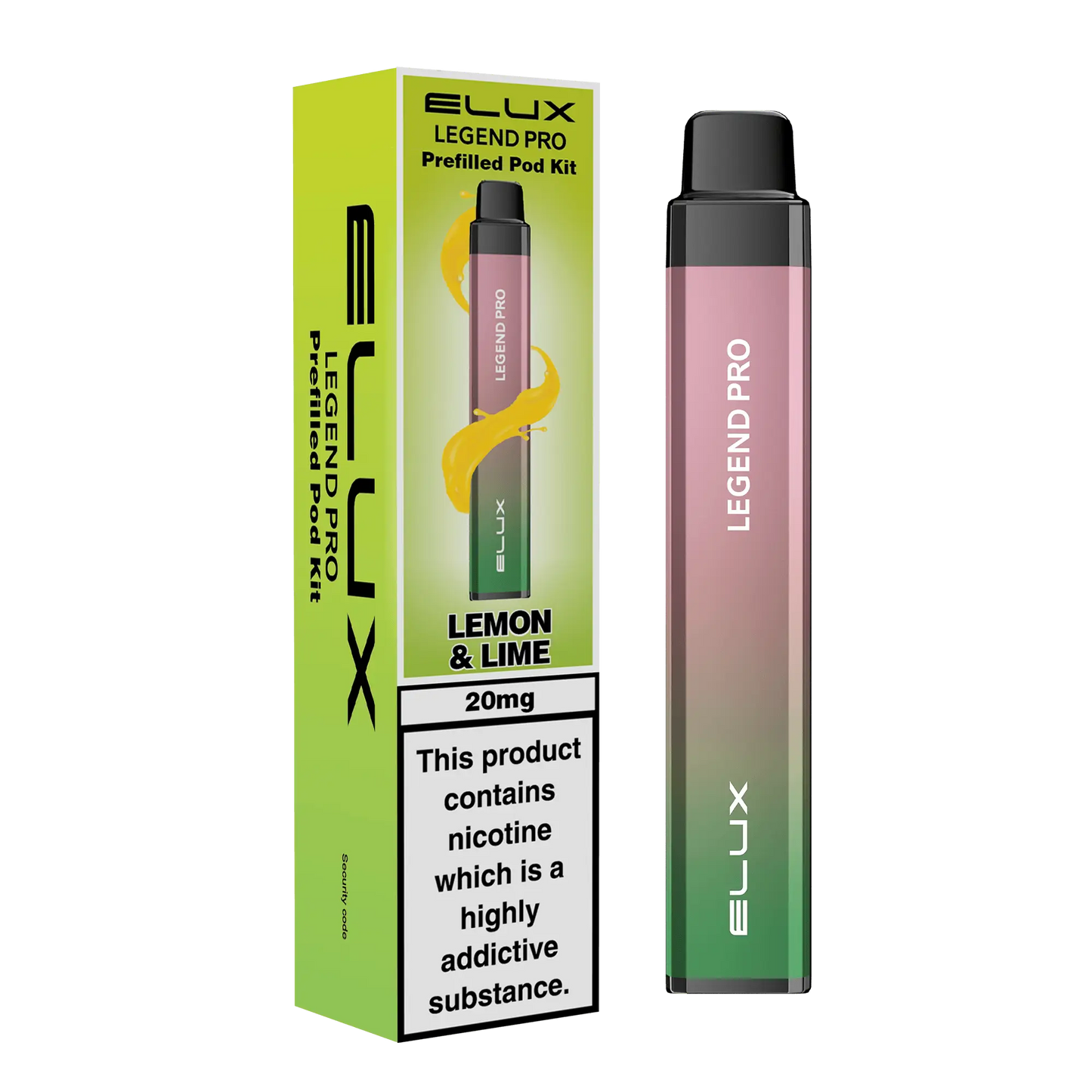 ELUX Legend Pro 600 Starter Kit Lemon & Lime