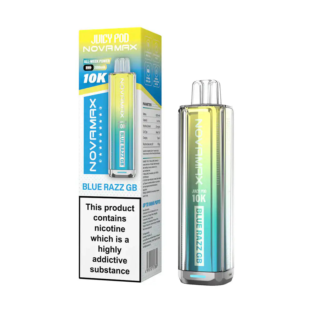 NOVAMAX 10K Kit Blue Razz GB 20mg
