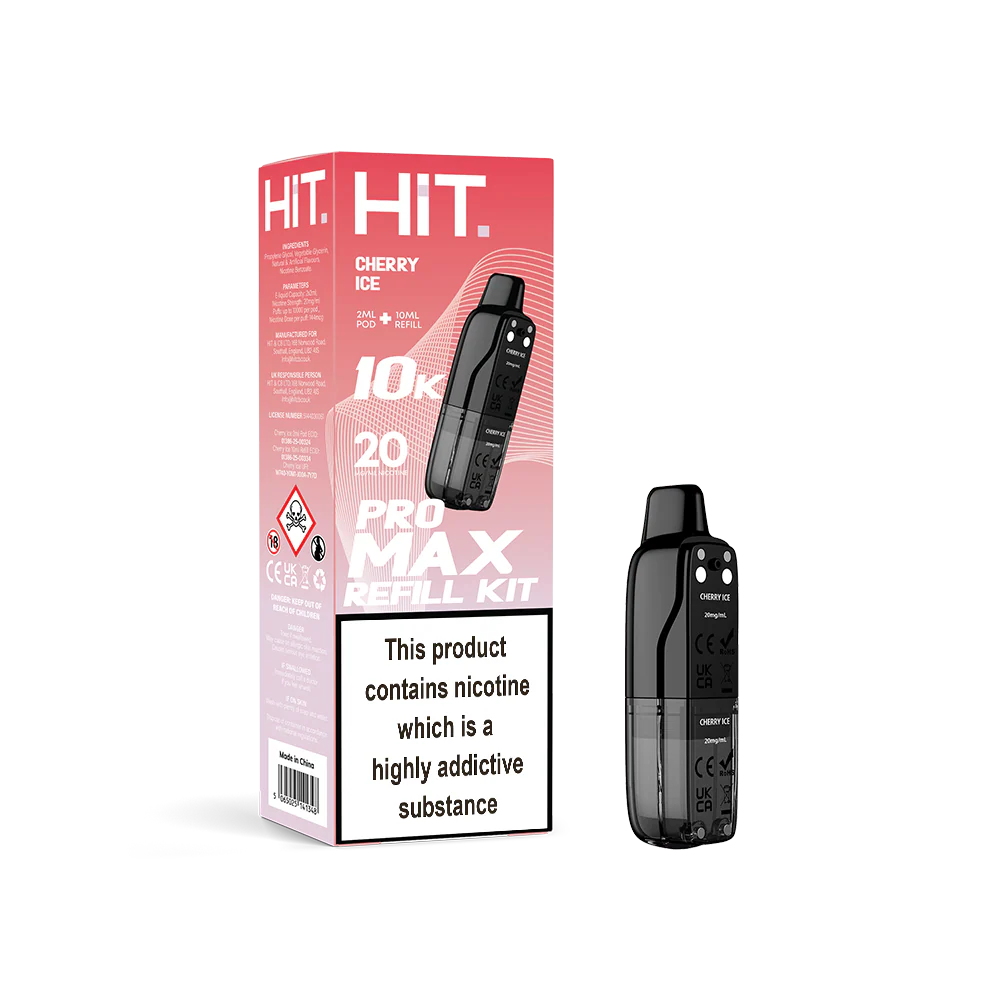 Hit Pro Max 2+10 Refill Kit Cherry Ice 20mg