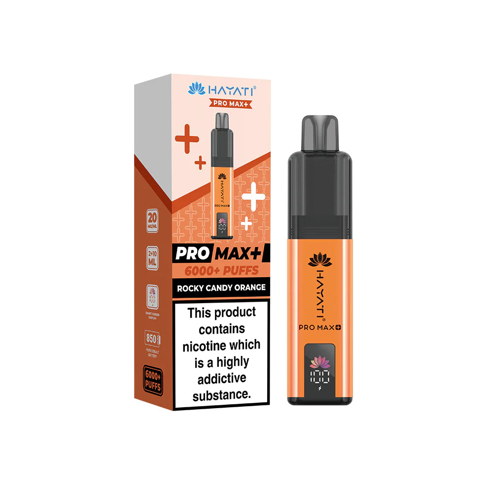 Hayati Pro Max+ Kit 20mg Rocky Candy Orange