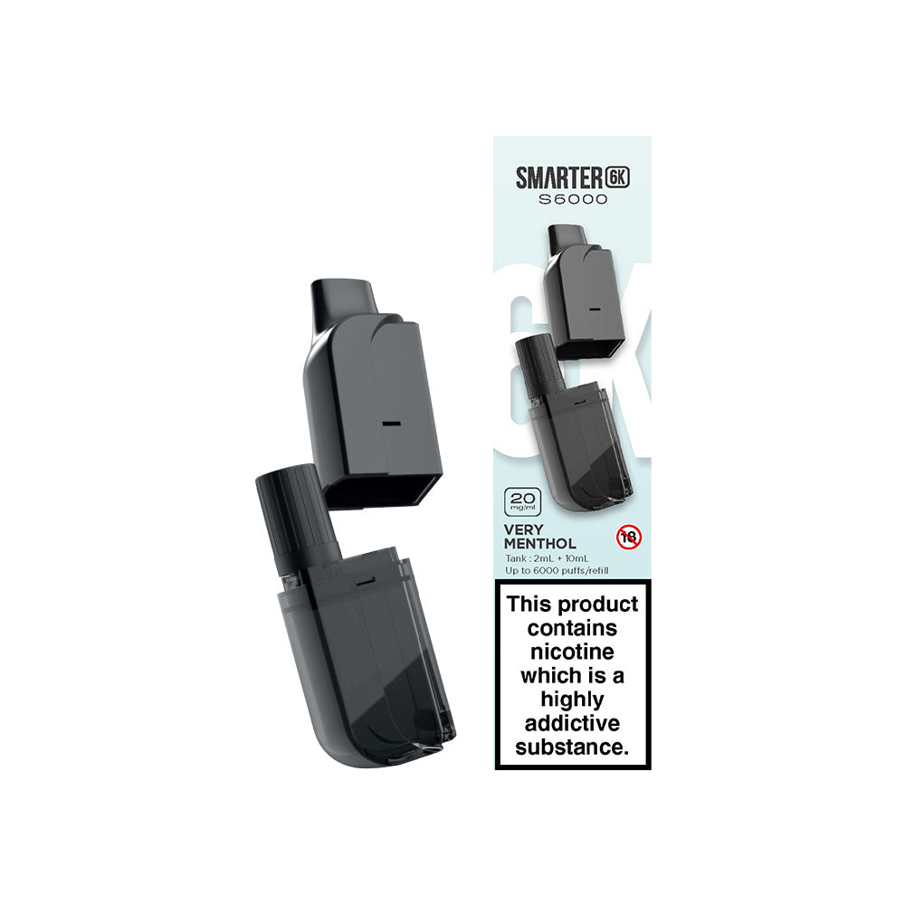 Smarter 6k Replacement Pod Very Menthol
