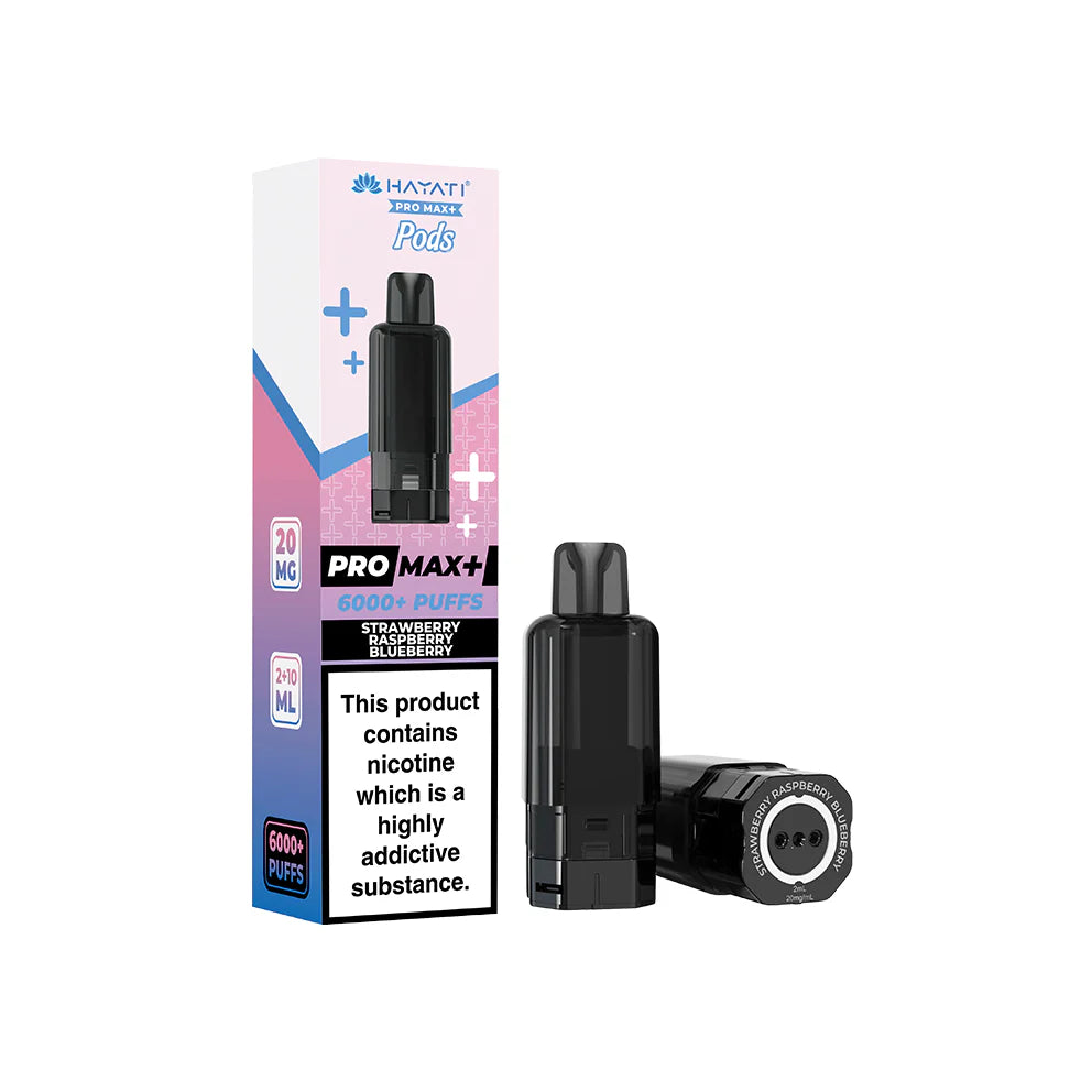 Hayati Pro Max+ Pods 20mg Strawberry Raspberry Blueberry