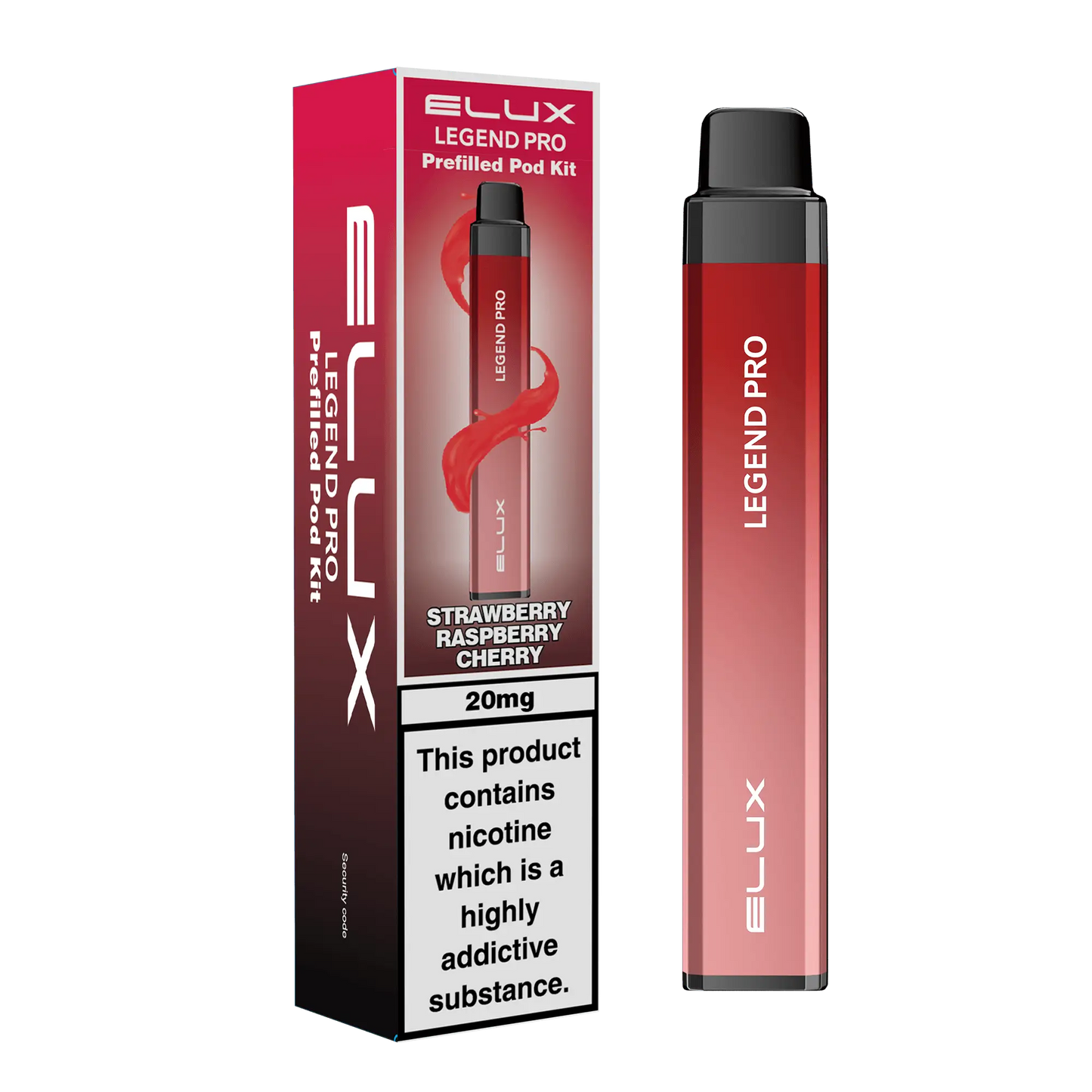 ELUX Legend Pro 600 Starter Kit Strawberry Raspberry Cherry