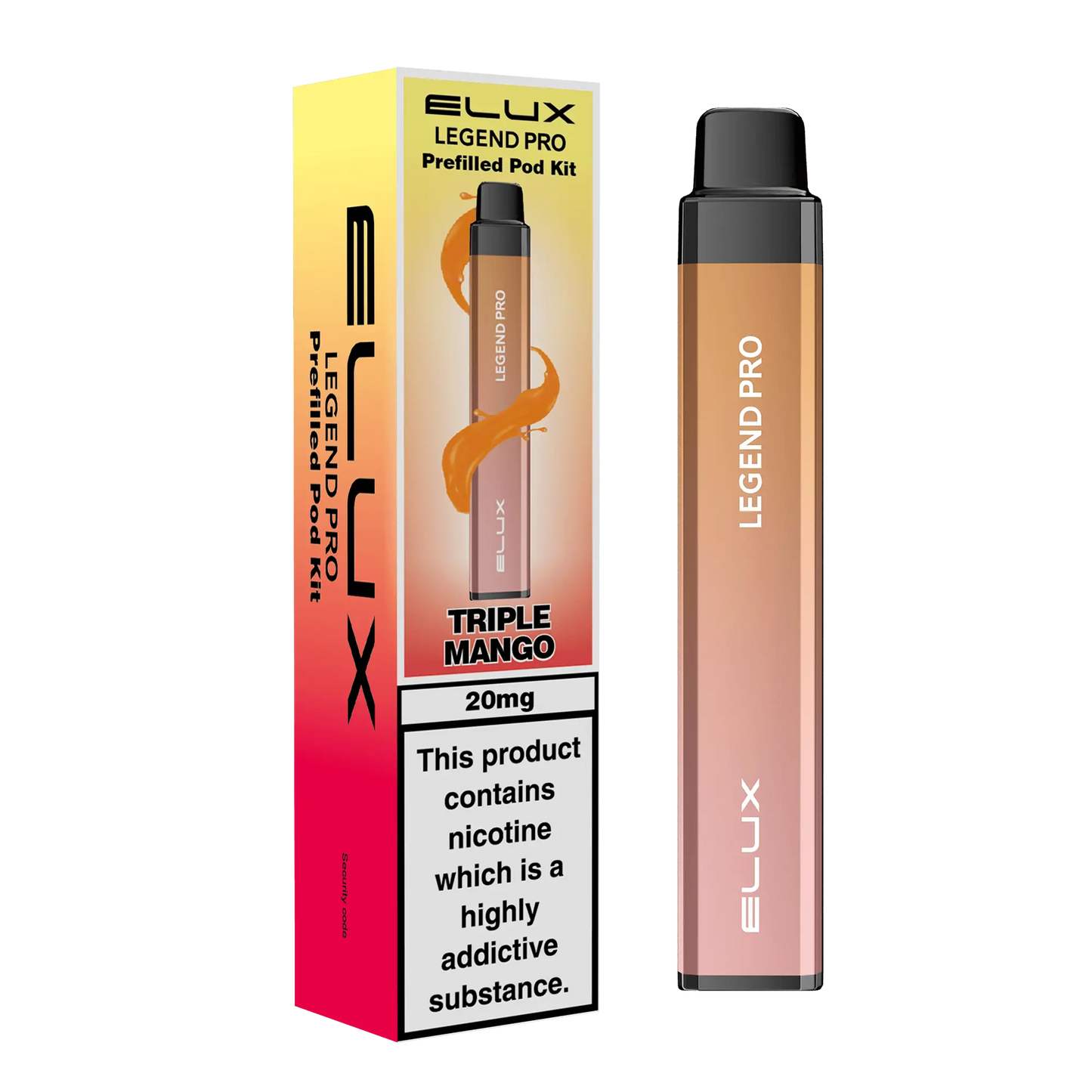 ELUX Legend Pro 600 Starter Kit Triple Mango