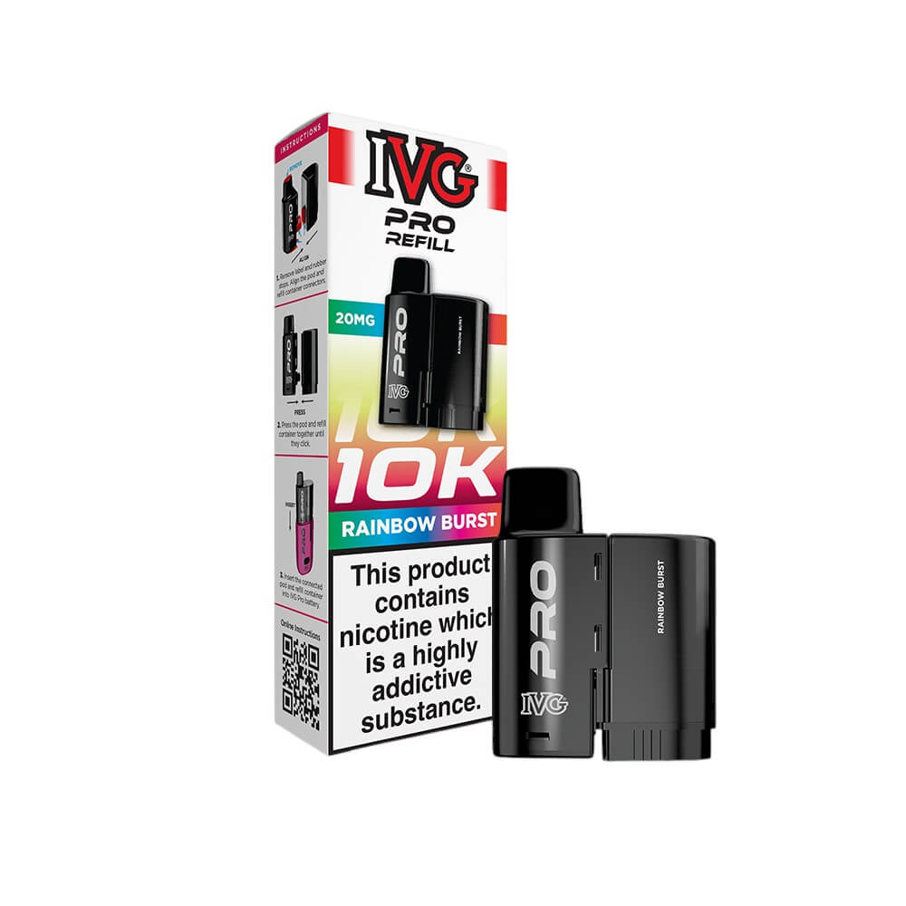 IVG Pro 12 Pods Rainbow Burst - New SKU