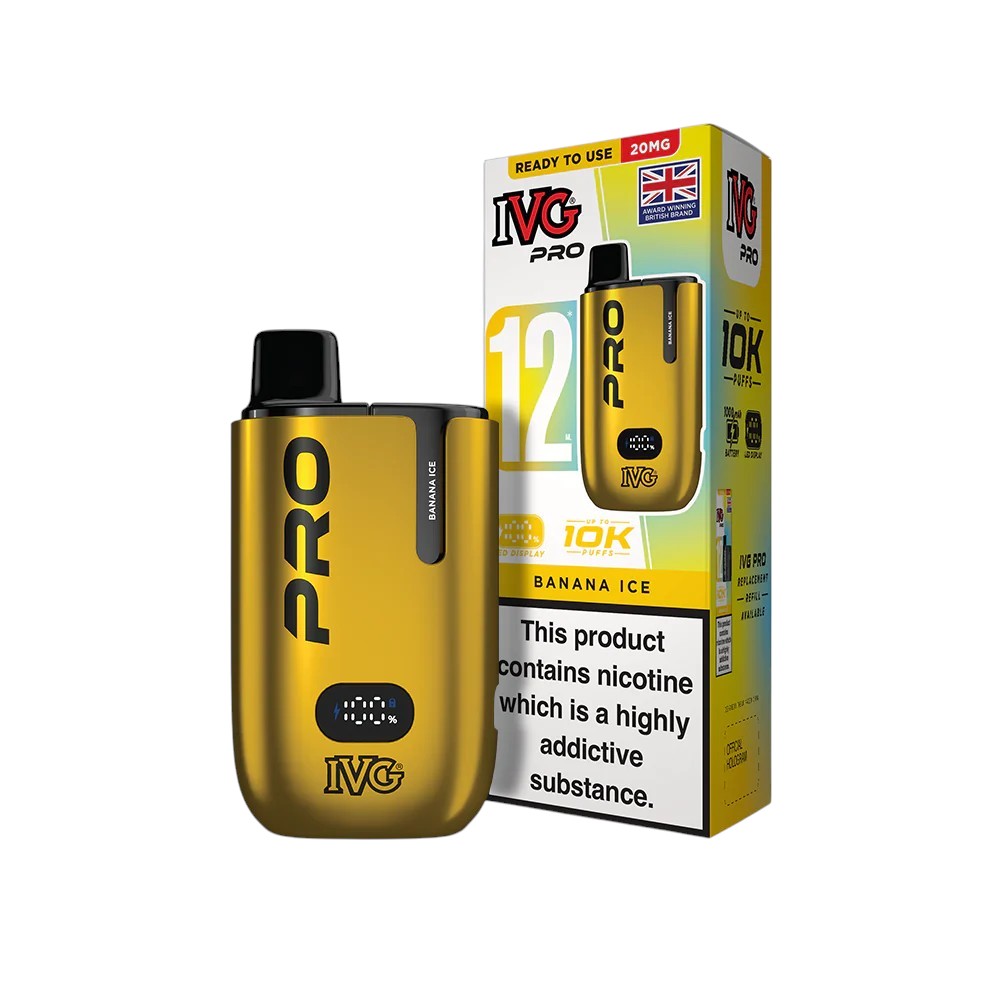 IVG PRO 12 Starter Kit Banana Ice - New SKU