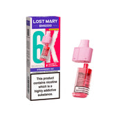Lost Mary BM6000 Replacement Pods 20mg Strawberry Ice