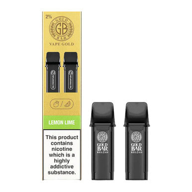 Gold Bar Reload Pod 2 Pack Lemon Lime 20mg