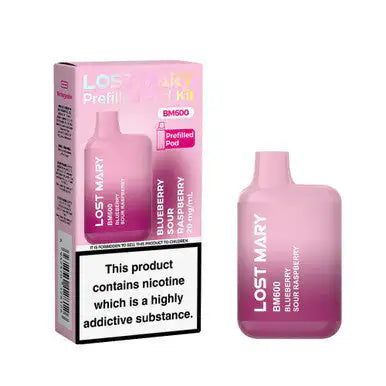 Lost Mary BM600 Rechargeable Pod Kit Blueberry Sour Raspberry