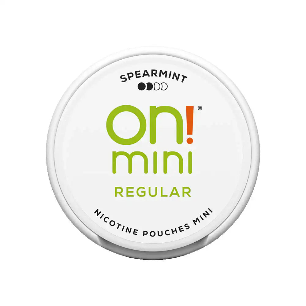 on!®mini Spearmint Regular 3mg Round Can