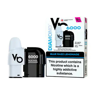 Vapes Bars Diamond 6k Pod Pack Blue Razz Lemonade