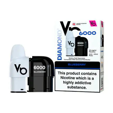 Vapes Bars Diamond 6k Pod Pack Blueberry